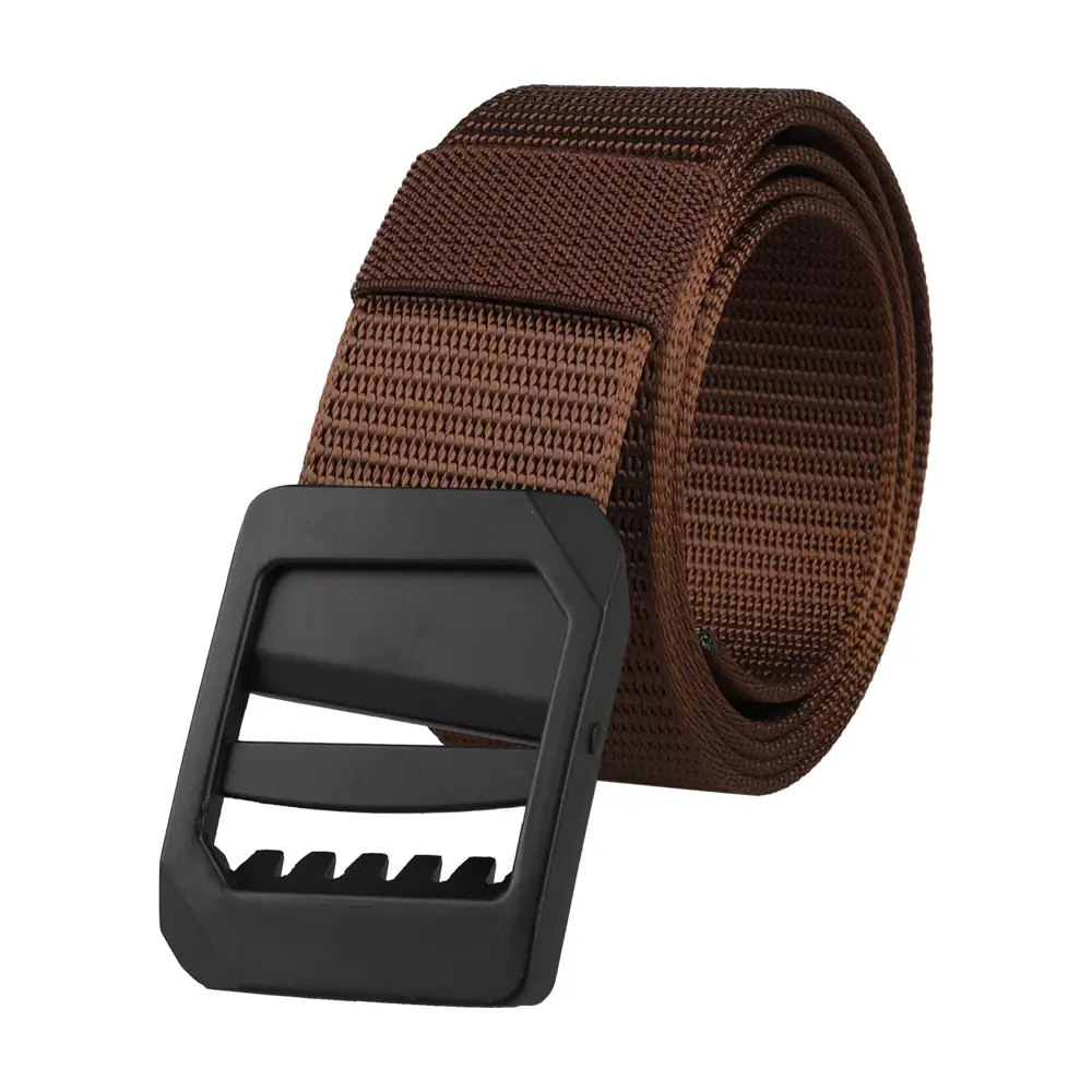 Men's Japanese Buckle Nylon Tactical Belt Tan