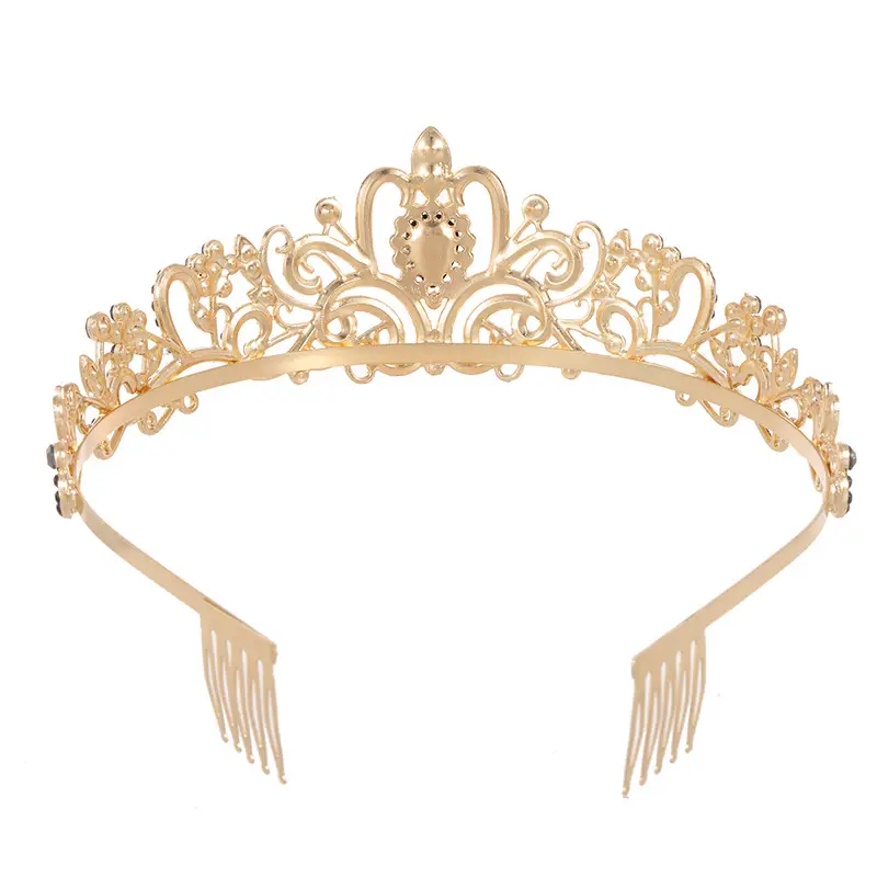 Pink Crystal Crown Tiara for Girls & Women