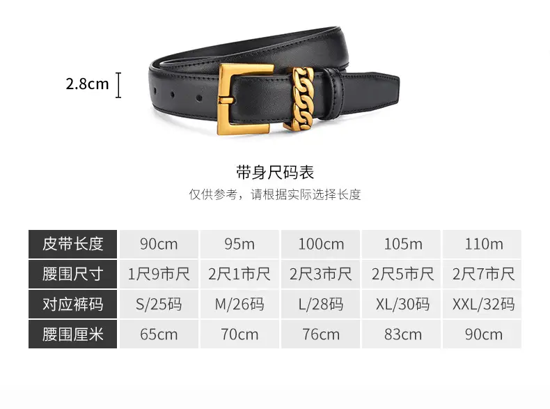 Women's Brown Cowhide Buckle Belt with Gold Plated Buckle — feature 9