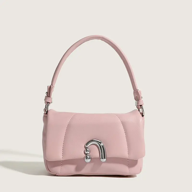 Pink Flower-Shaped Shoulder Bag for Women 2026