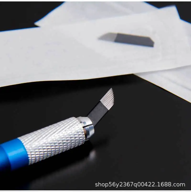 Semi-Permanent Eyebrow Tattoo Needle Black Leather — feature 6