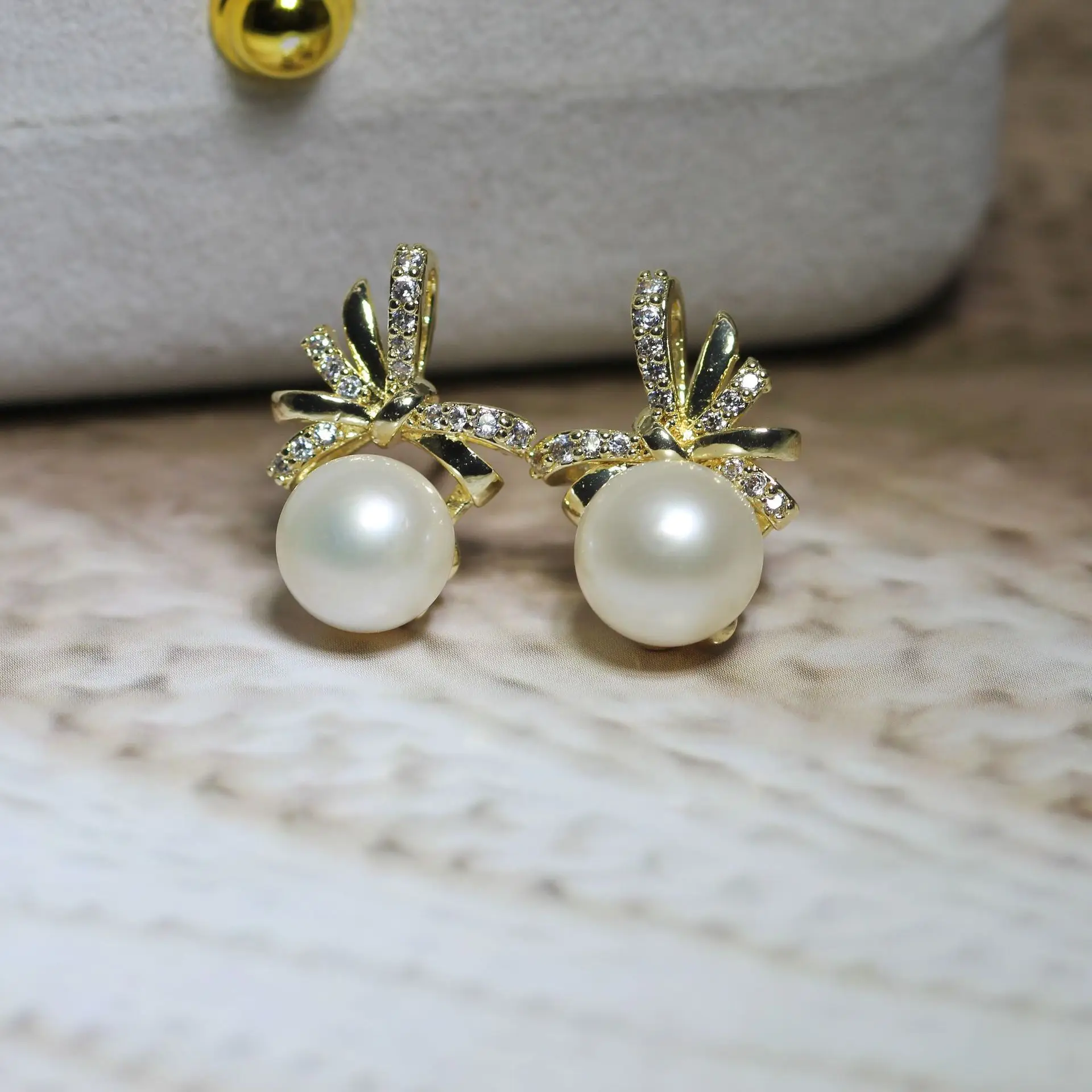 Zhuji Pearl Earrings S925 Silver Set - Image 10