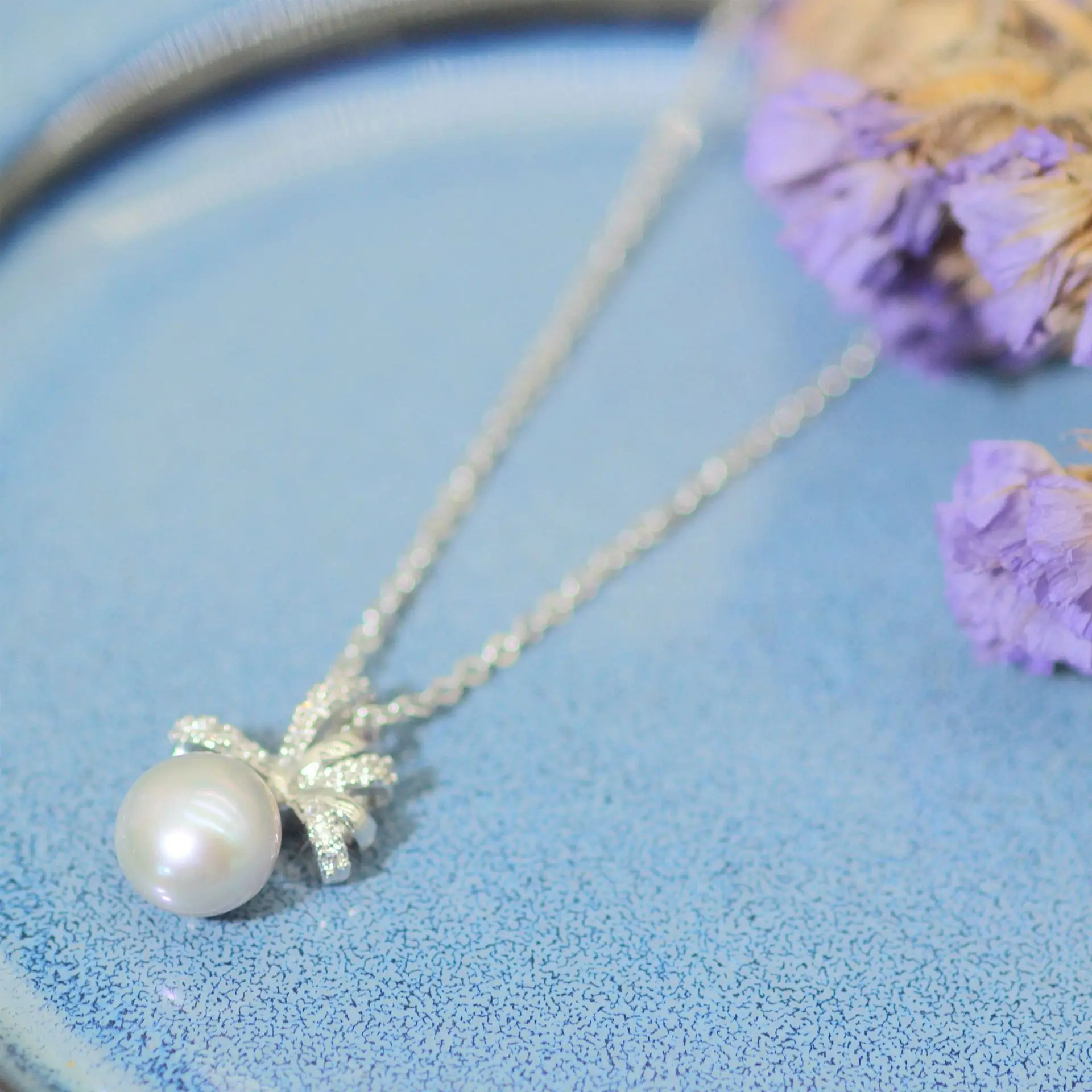 Zhuji Pearl Earrings S925 Silver Set — feature 14
