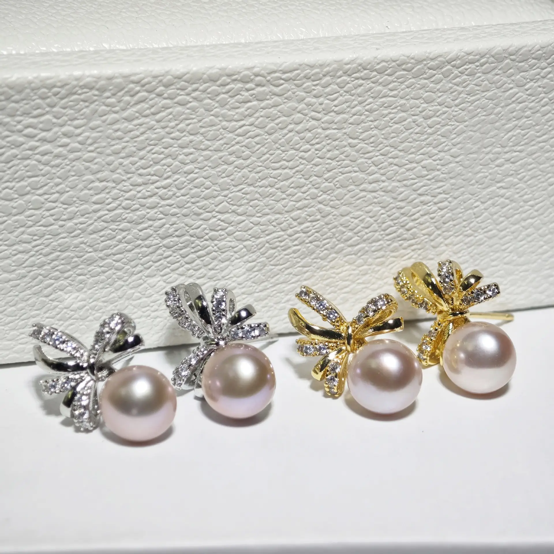Zhuji Pearl Earrings S925 Silver Set - Image 2