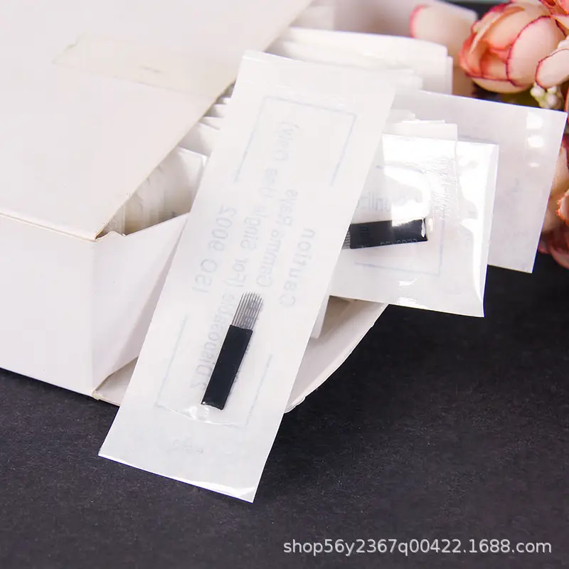 Manual Fog Eyebrow Black Needle Semi-Permanent Double Row 1521 - Image 6