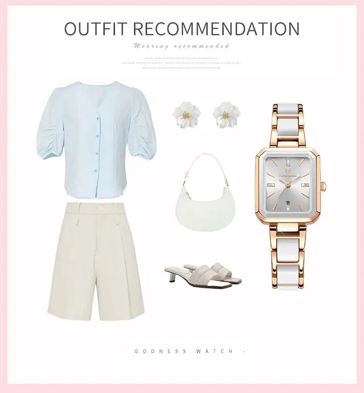 Luxury Quartz Women's Square Watch with Diamond Dial & Rose Gold Band — feature 18