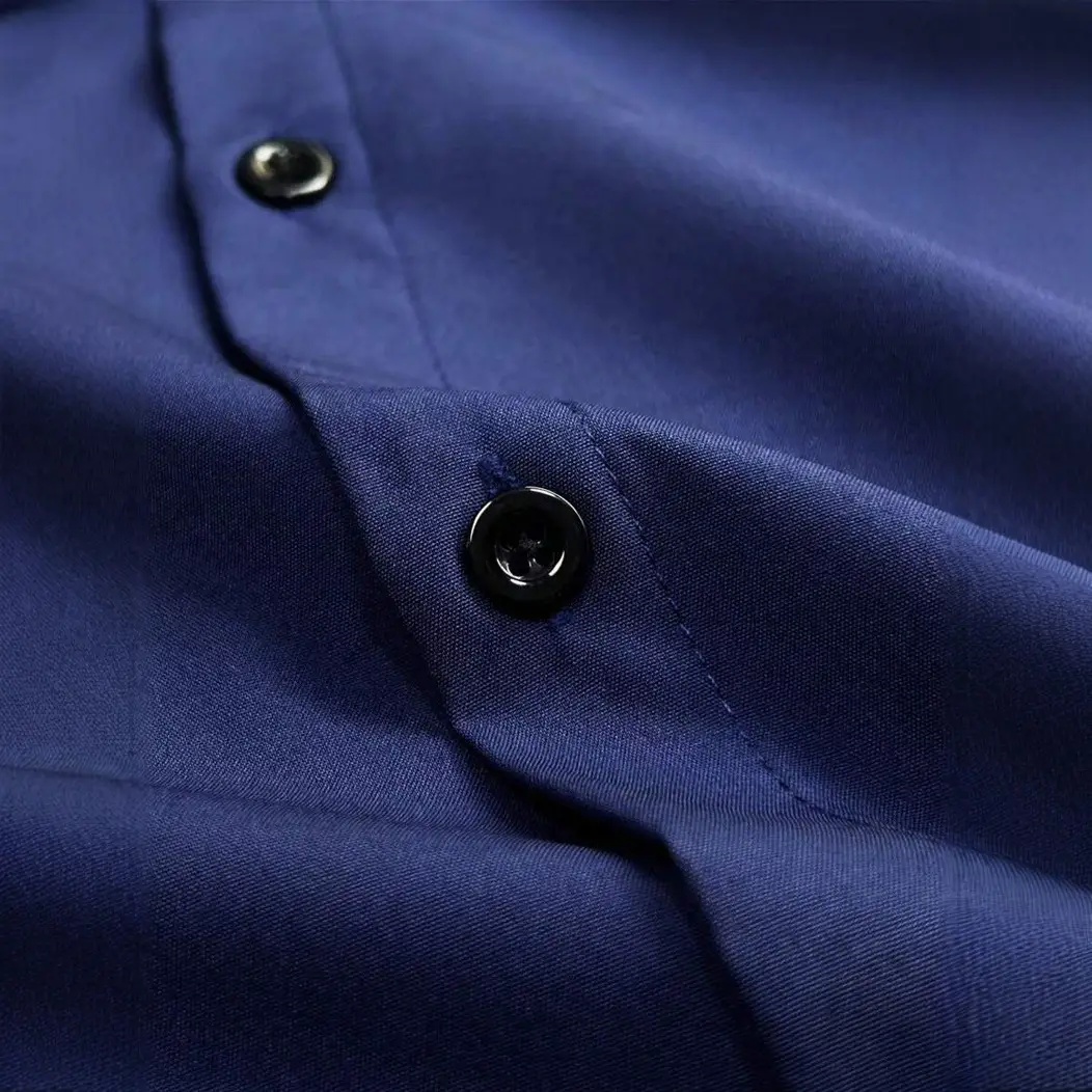 Men's Maroon Slim Fit Button Down Shirt - Image 17