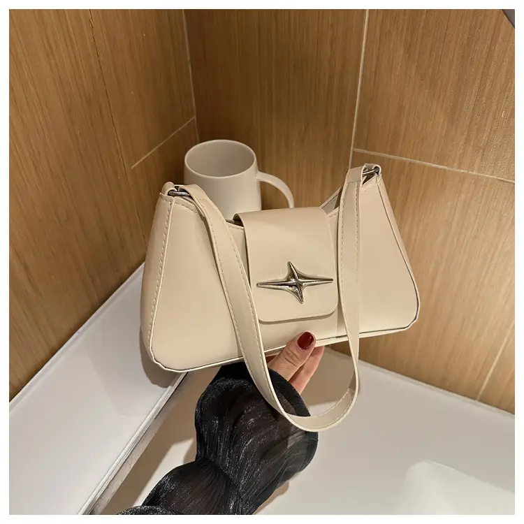 2023 New High Shoulder Messenger Bag Brown — feature 10