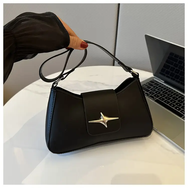 2023 New High Shoulder Messenger Bag Brown — feature 13