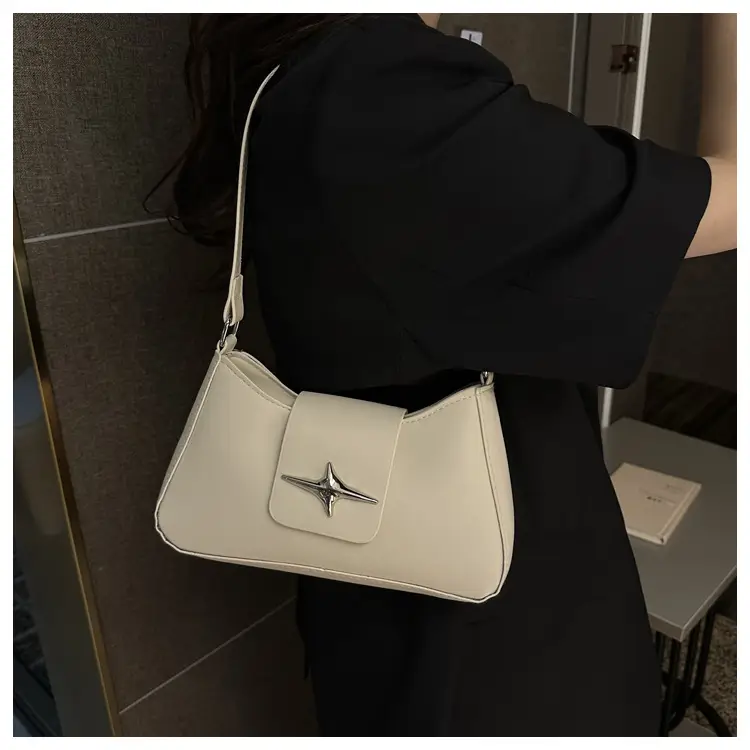 2023 New High Shoulder Messenger Bag Brown — feature 26