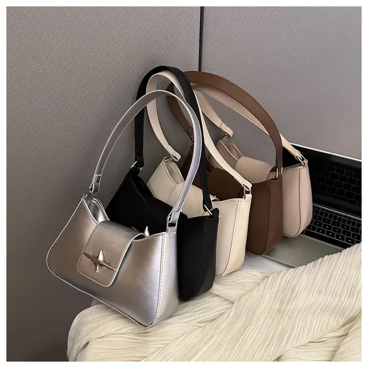 2023 New High Shoulder Messenger Bag Brown — feature 27
