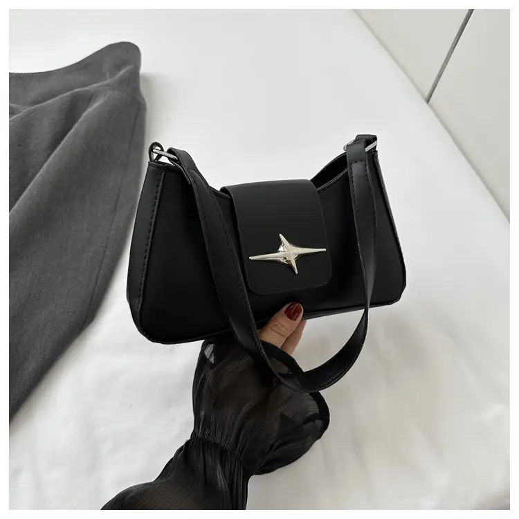 2023 New High Shoulder Messenger Bag Brown - Image 2