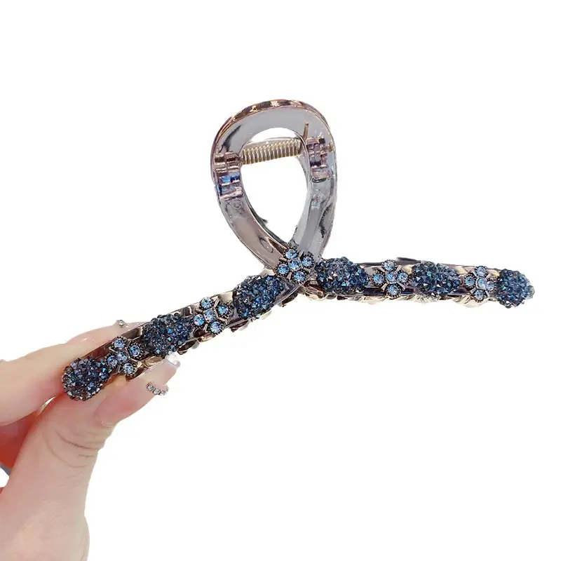 Luxury Rhinestone Hair Clip for Women Large Size
