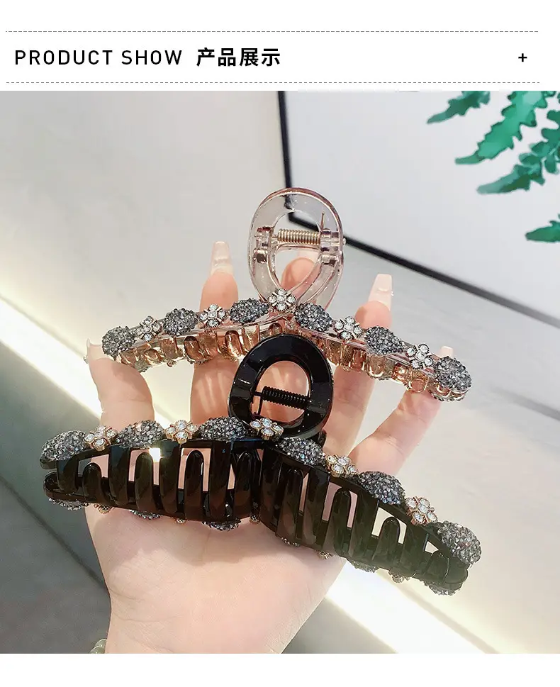 Luxury Rhinestone Hair Clip for Women Large Size — feature 16
