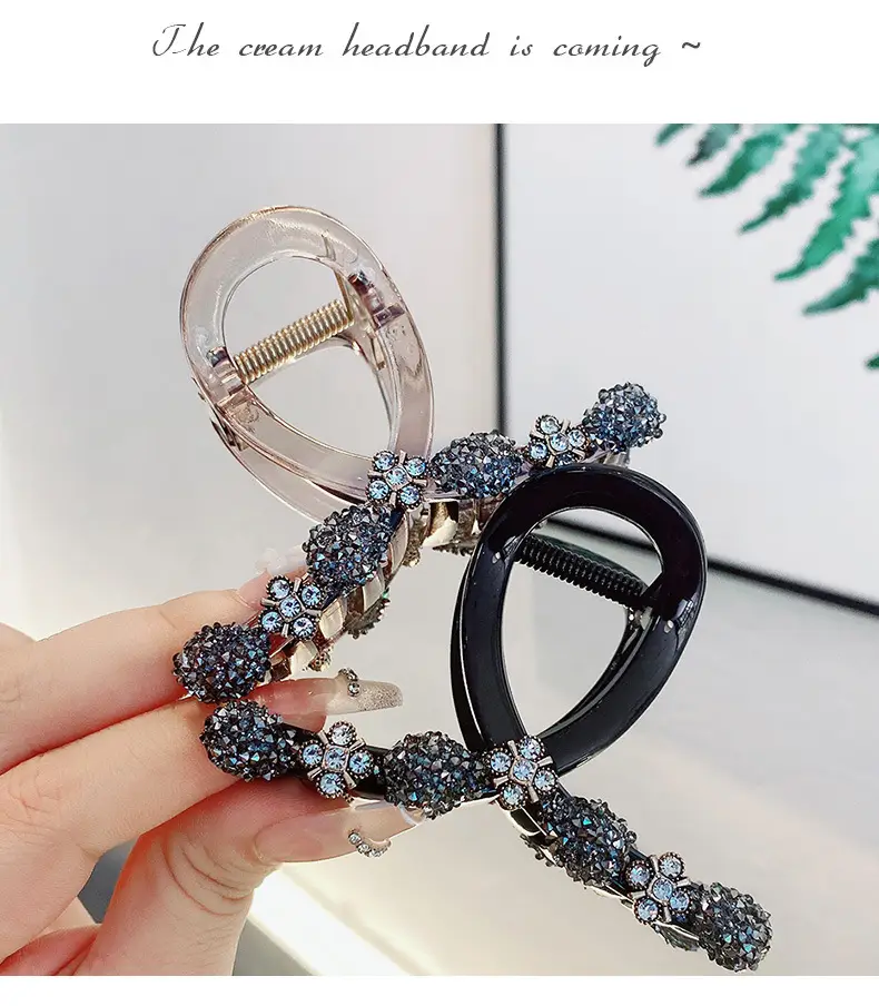 Luxury Rhinestone Hair Clip for Women Large Size — feature 18