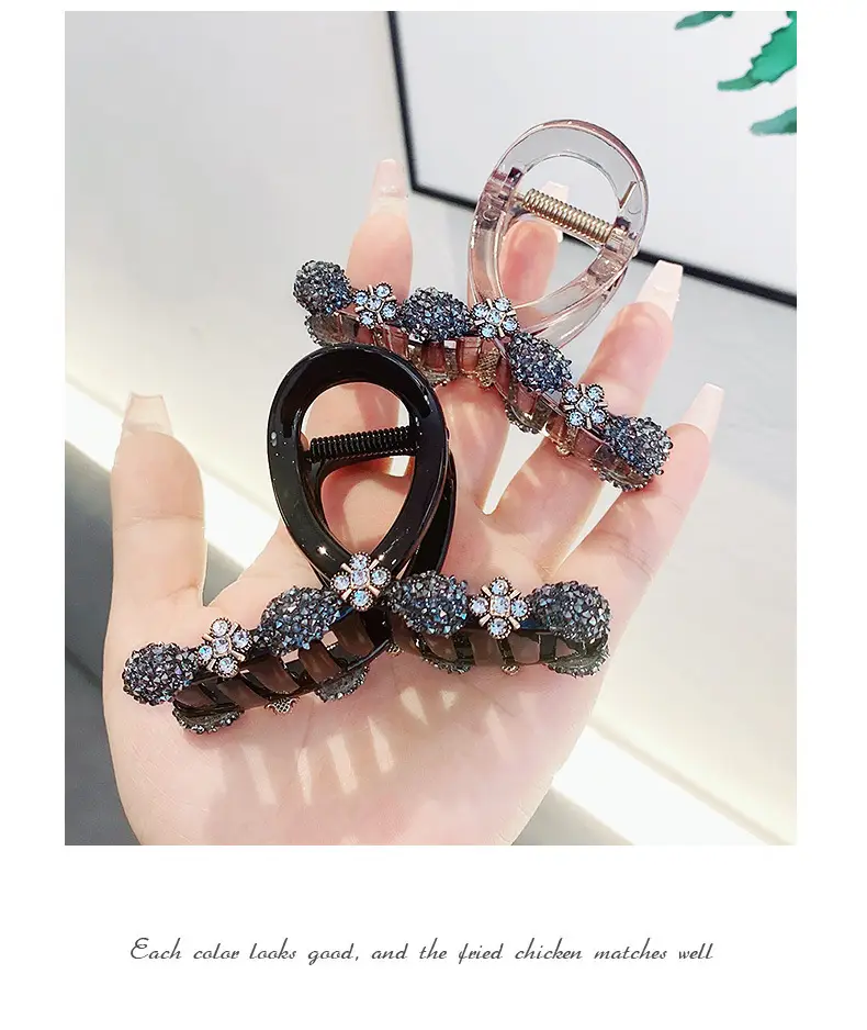 Luxury Rhinestone Hair Clip for Women Large Size — feature 21