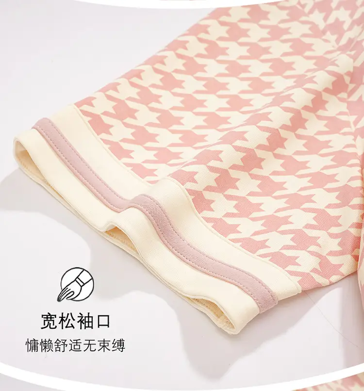 Women Cotton Pajamas with Breast Pads Summer Set — feature 21