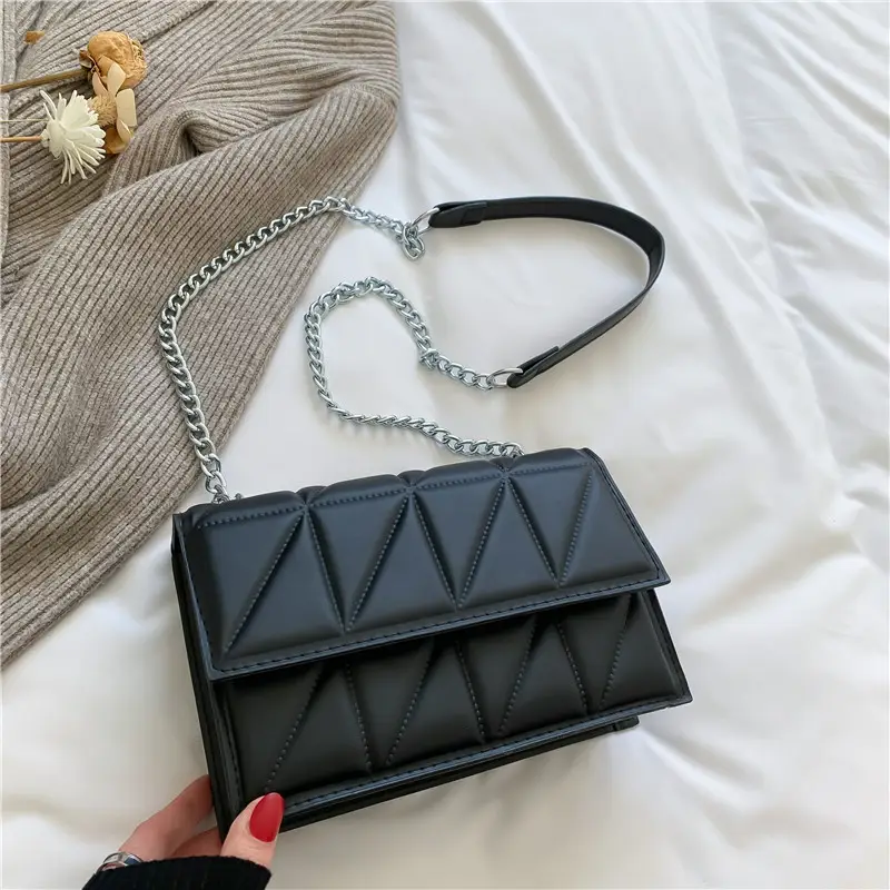 Korean Style Rhombic Chain Mini Crossbody Bag - Image 1
