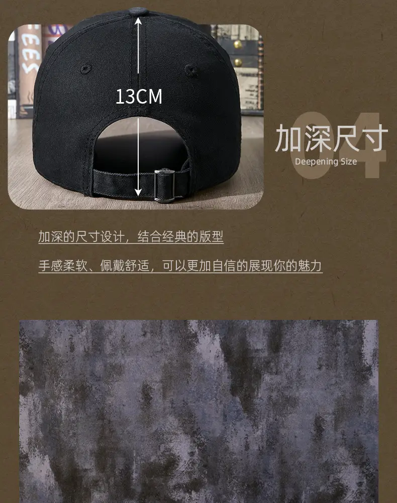 Women Baseball Cap with Letter Embroidery Grey — feature 9