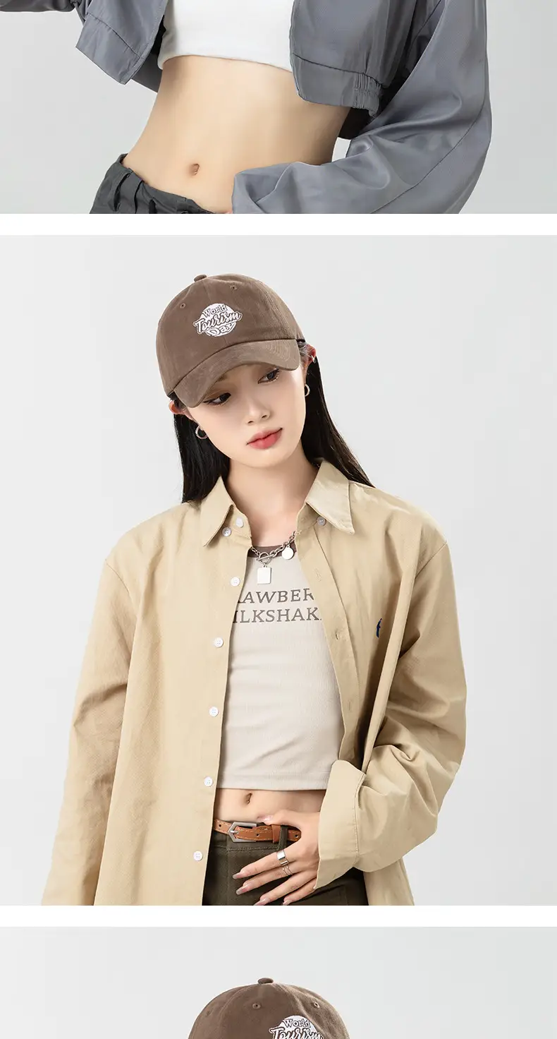 Vintage American Style Women's Embroidered Baseball Cap — feature 10