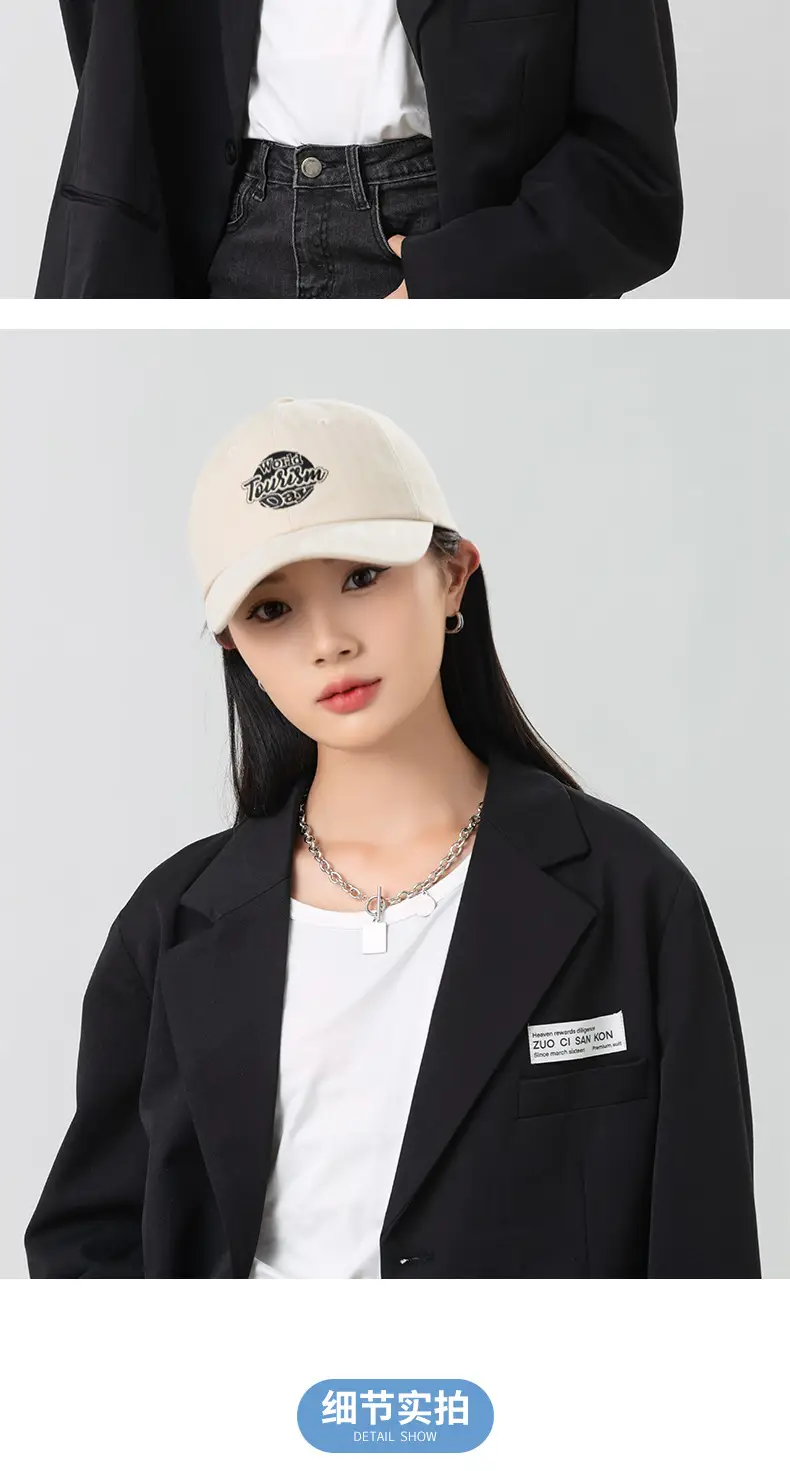 Vintage American Style Women's Embroidered Baseball Cap — feature 12