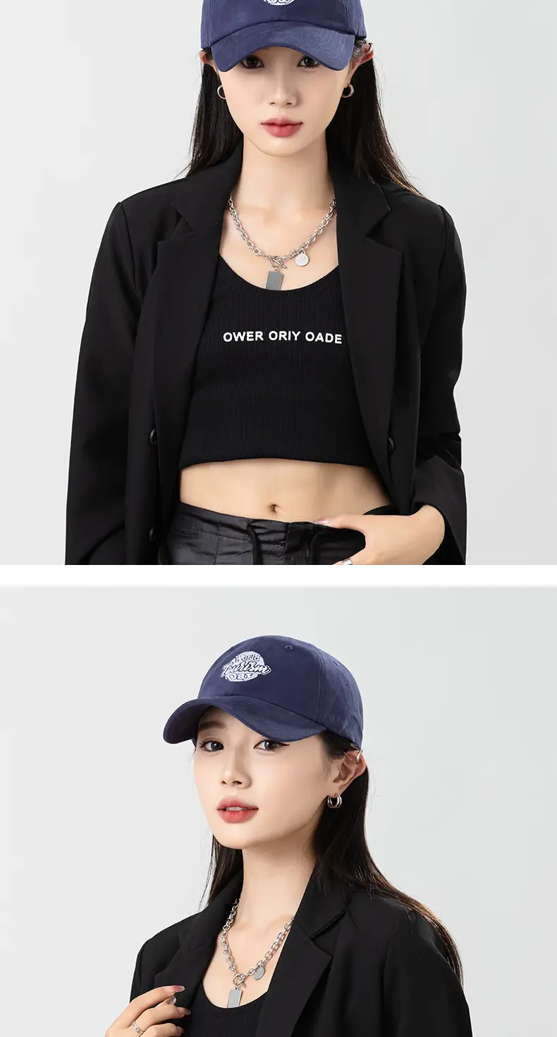 Vintage American Style Women's Embroidered Baseball Cap — feature 5