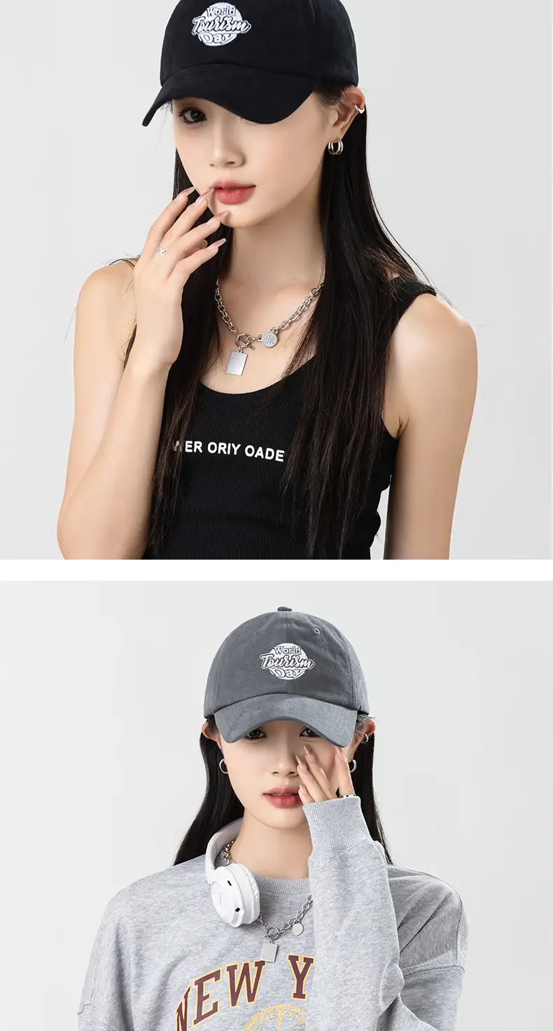 Vintage American Style Women's Embroidered Baseball Cap — feature 7