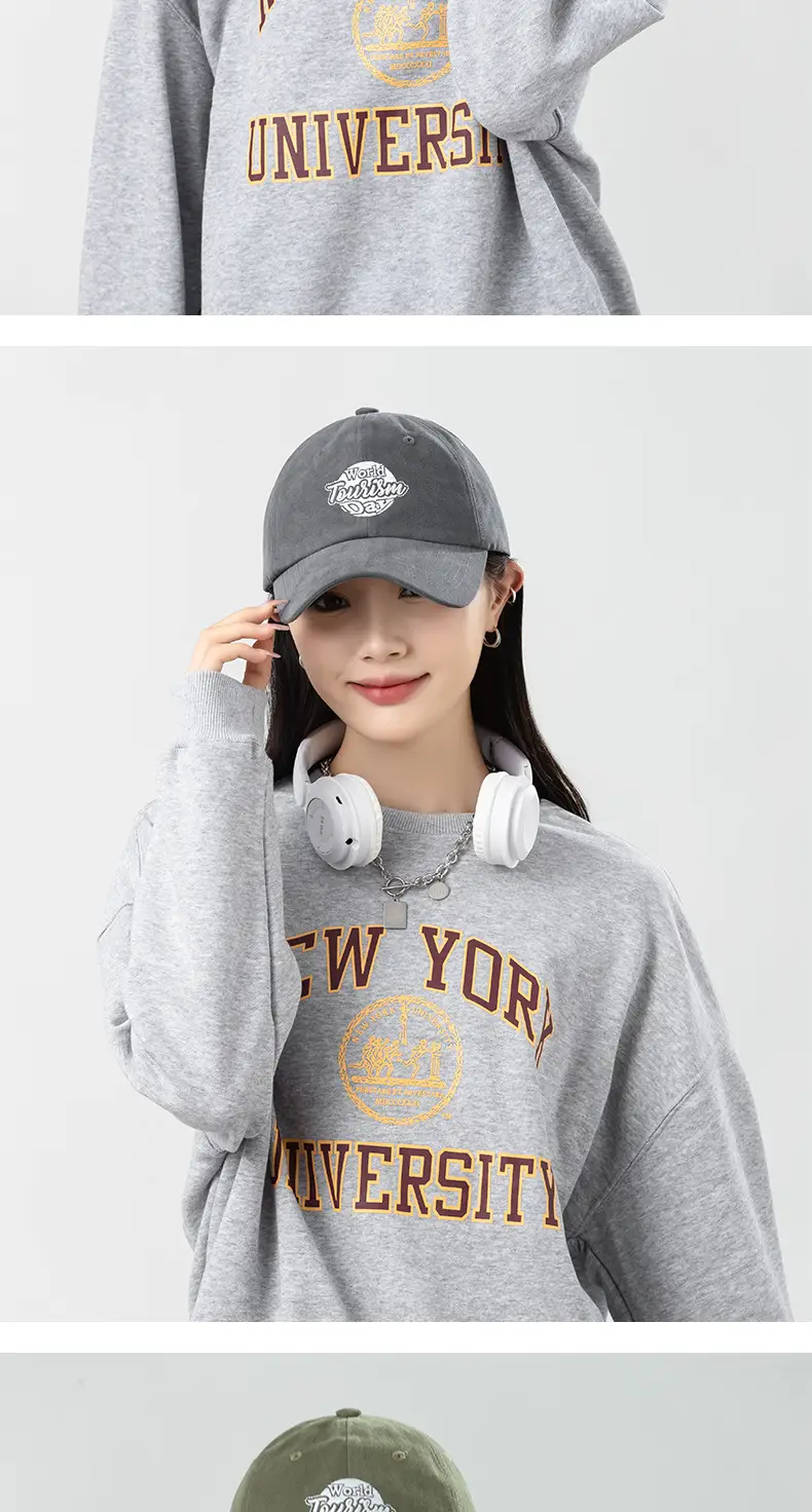 Vintage American Style Women's Embroidered Baseball Cap — feature 8