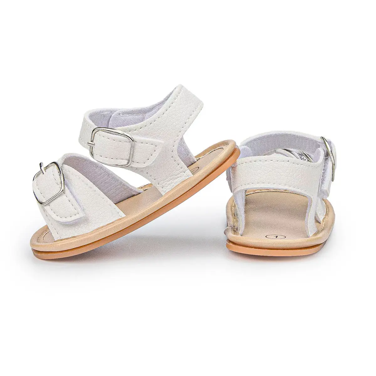 Black Rubber Toddler Sandals 0-1Yr Non-Slip Sole
