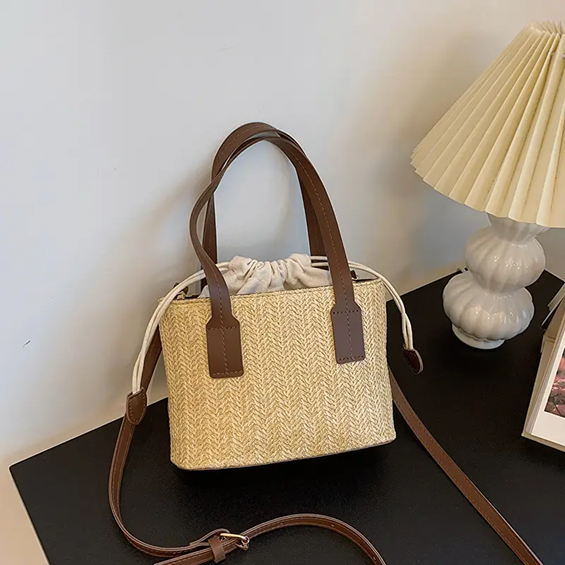 Straw Woven Shoulder Bag 2023 Summer Casual - Image 4