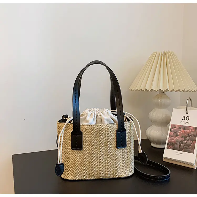 Straw Woven Shoulder Bag 2023 Summer Casual — feature 21