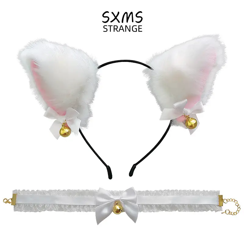 Cat Ear Hair Clip with Faux Fur & Bells for Women — feature 10