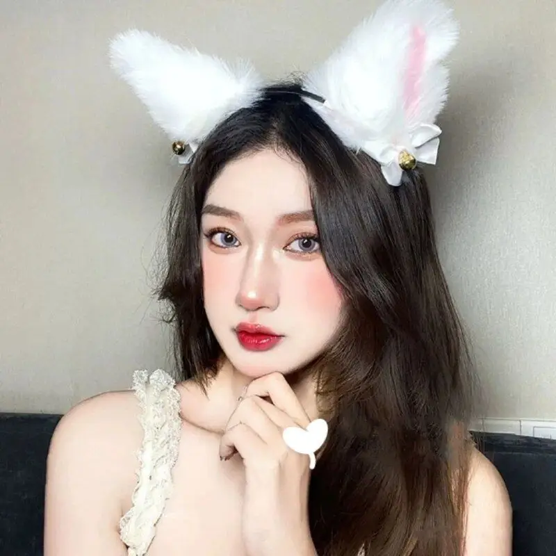 Cat Ear Hair Clip with Faux Fur & Bells for Women — feature 9