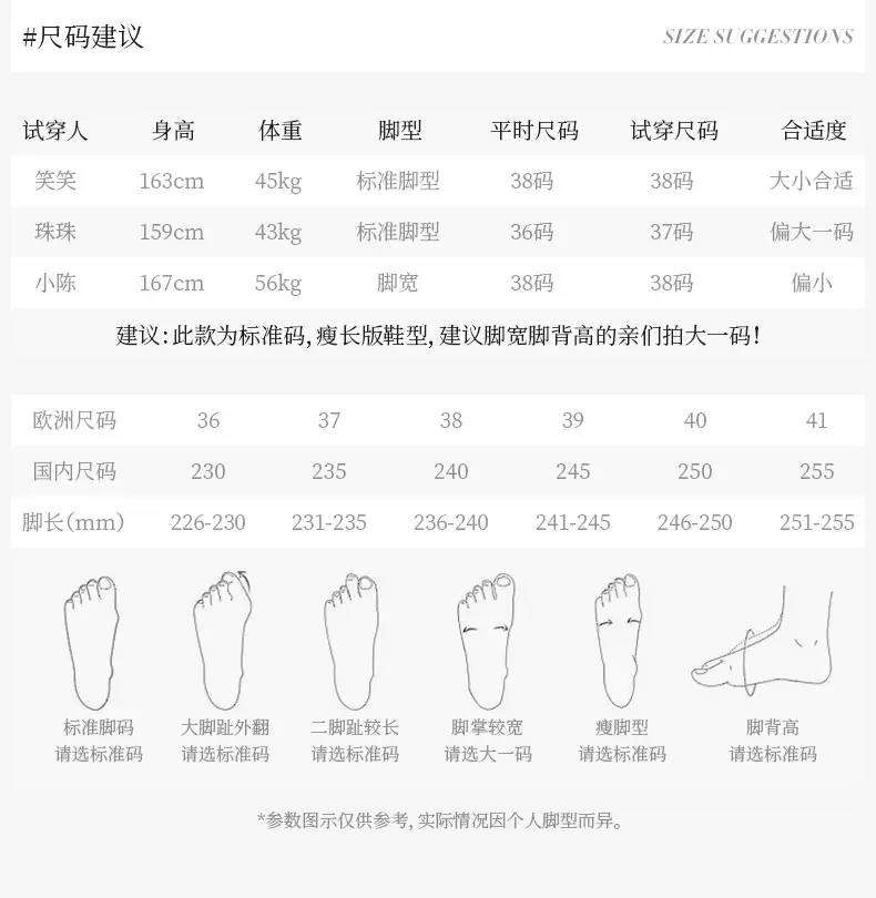 尺码说明