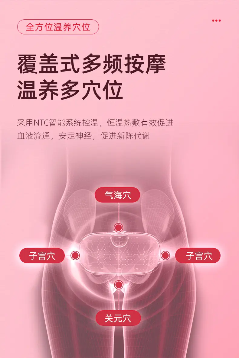 Intelligent Digital Heating Waist Massage Instrument for Women — feature 9
