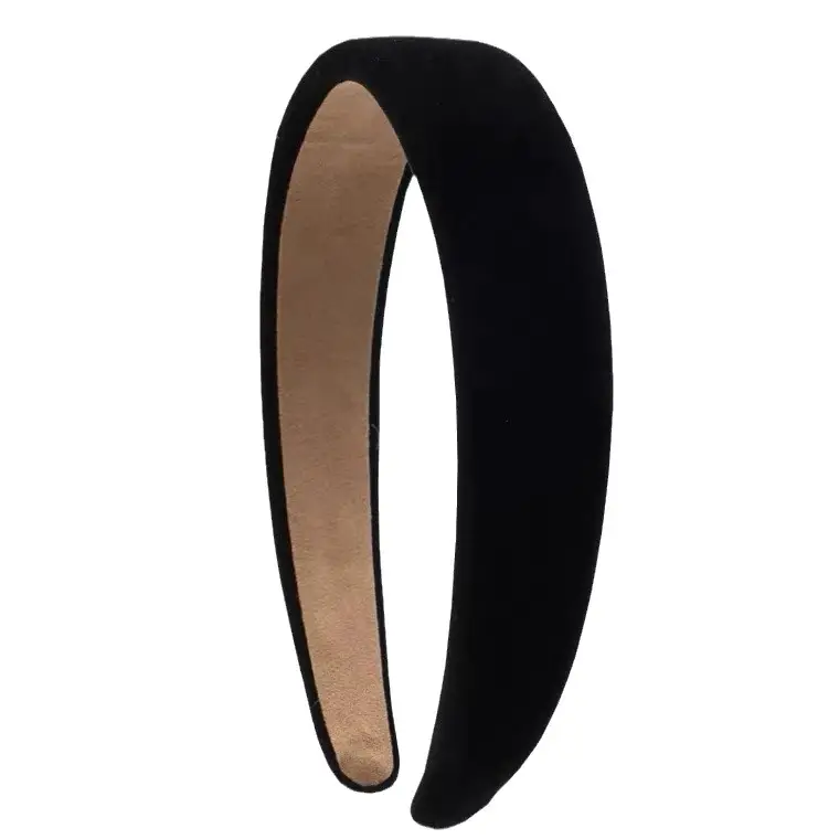Maroon Velvet Hairband for Women Retro Hong Kong Style - Image 12