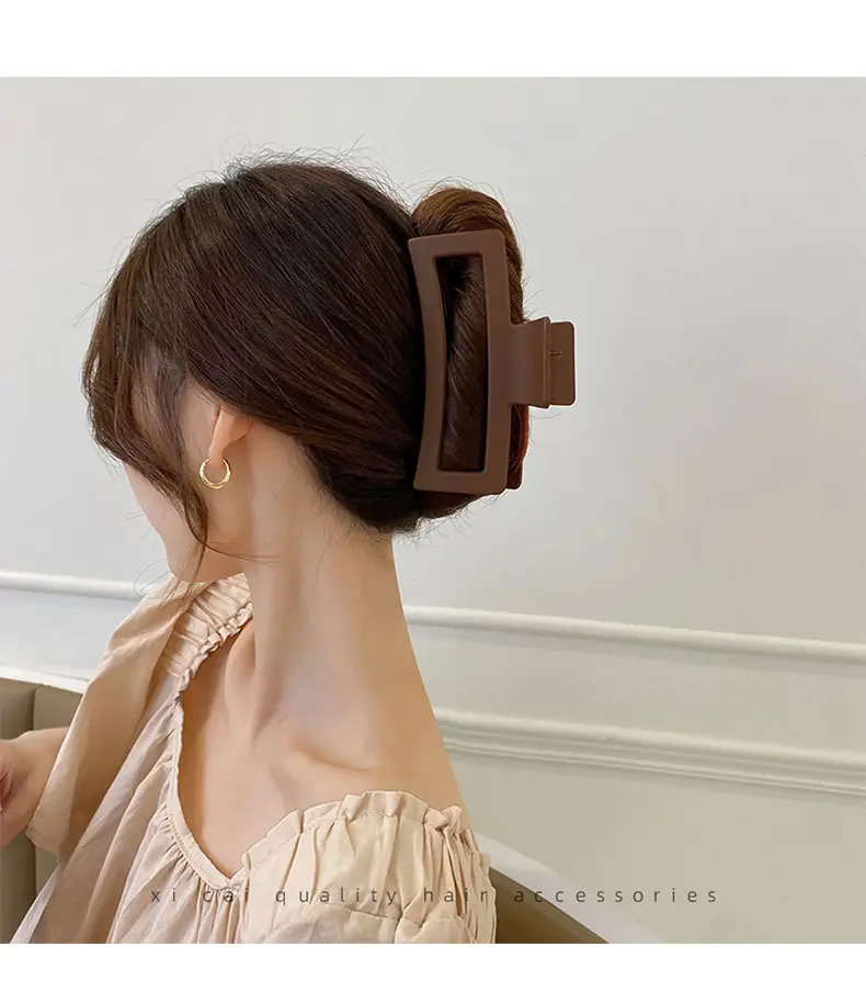 13cm Oversized Acrylic Hair Shark Clip Multi-Head Hairpin — feature 9