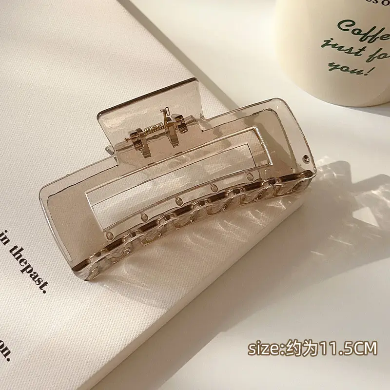 Korean Style Transparent Hair Clip Large Women - Image 2