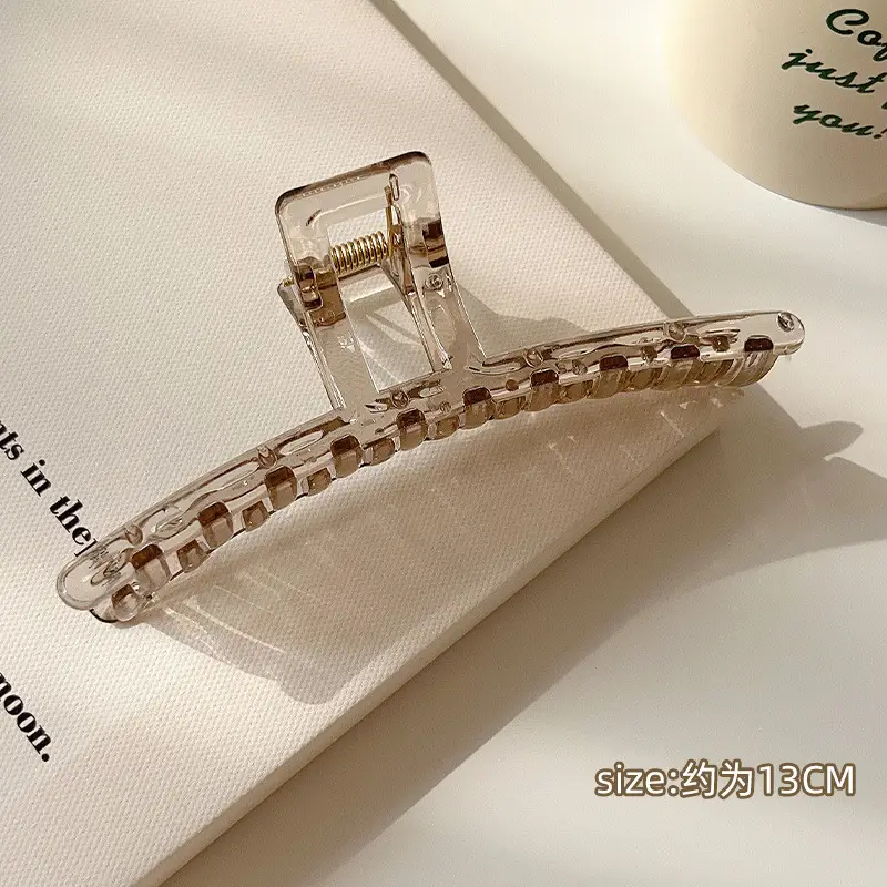 Korean Style Transparent Hair Clip Large Women - Image 3