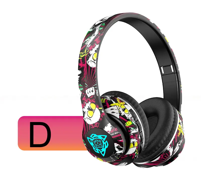 Cross-Border Graffiti Bluetooth Headset with Light-Up β feature 17