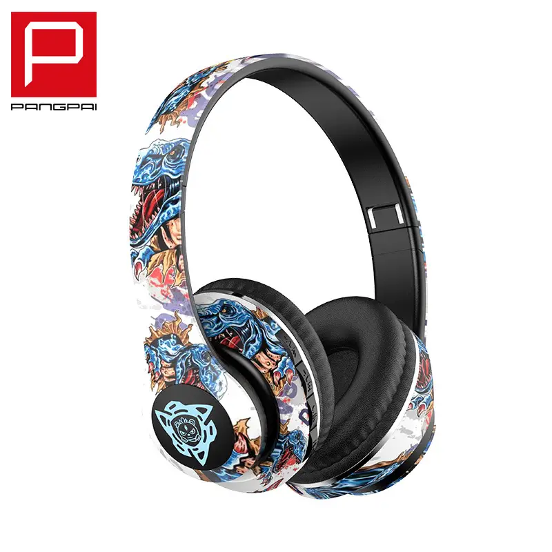 Cross-Border Graffiti Bluetooth Headset with Light-Up - Image 2