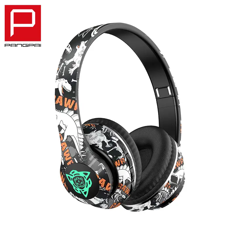 Cross-Border Graffiti Bluetooth Headset with Light-Up - Image 3