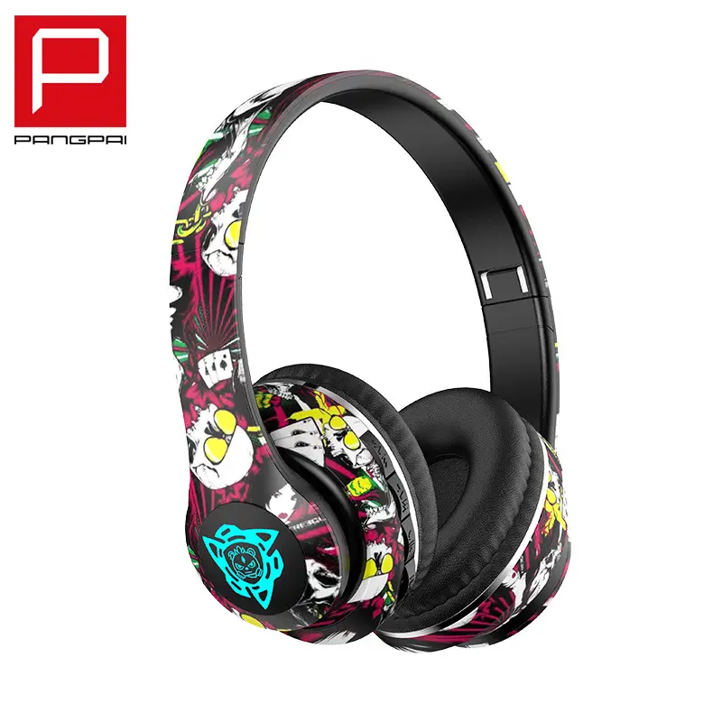 Cross-Border Graffiti Bluetooth Headset with Light-Up - Image 4