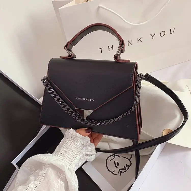 Women's Black Chain Strap Shoulder Bag 2023 - Image 9