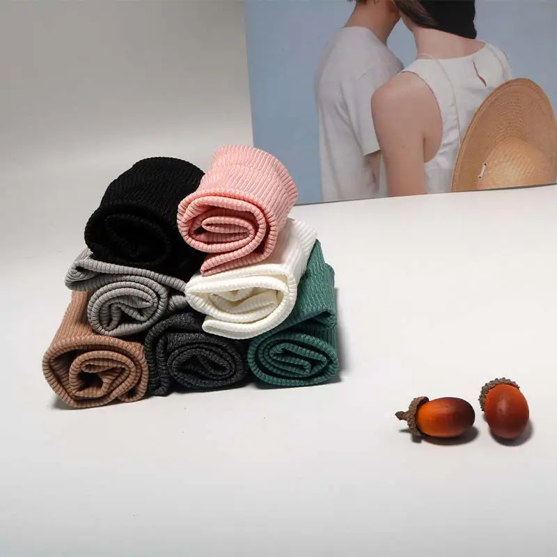 Knitted Elastic Striped Hair Bands Monochrome Set - Image 11