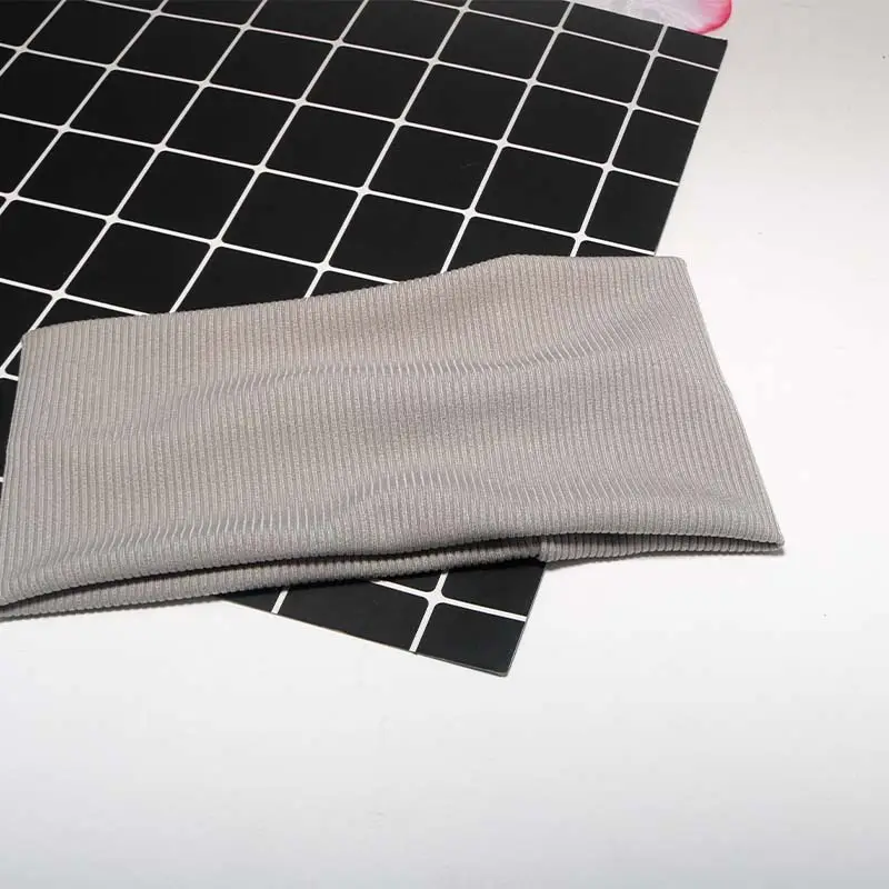 Knitted Elastic Striped Hair Bands Monochrome Set — feature 12