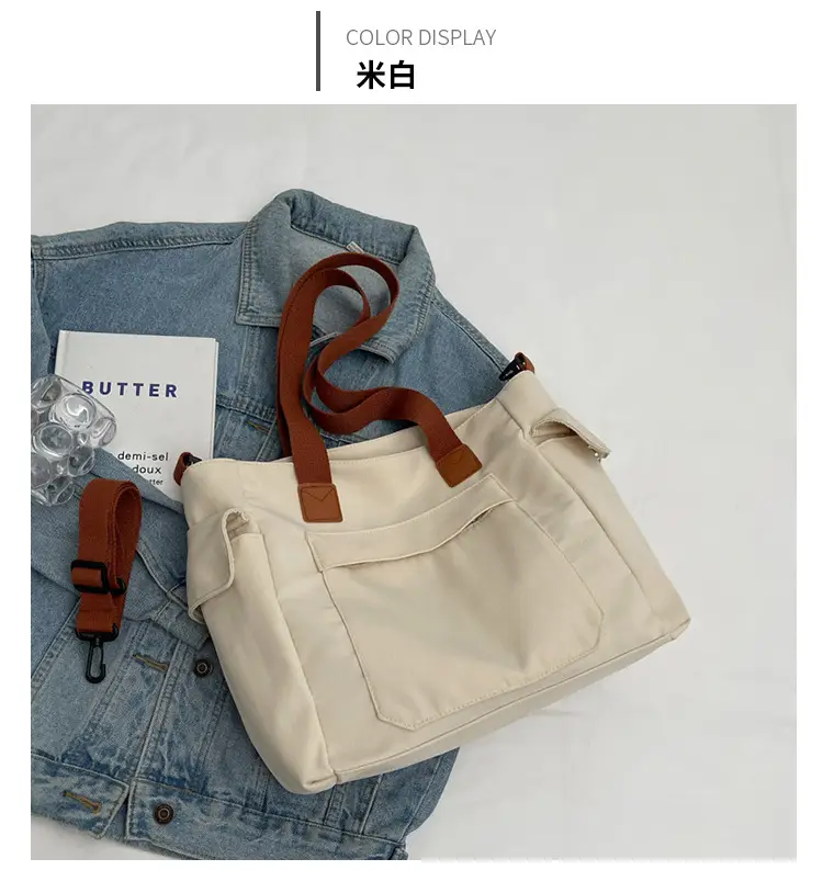 Large Canvas Tote Bag for Women College Student 2025 — feature 24