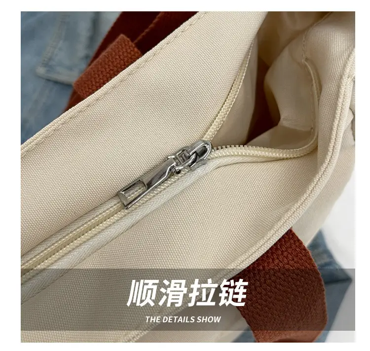 Large Canvas Tote Bag for Women College Student 2025 — feature 5