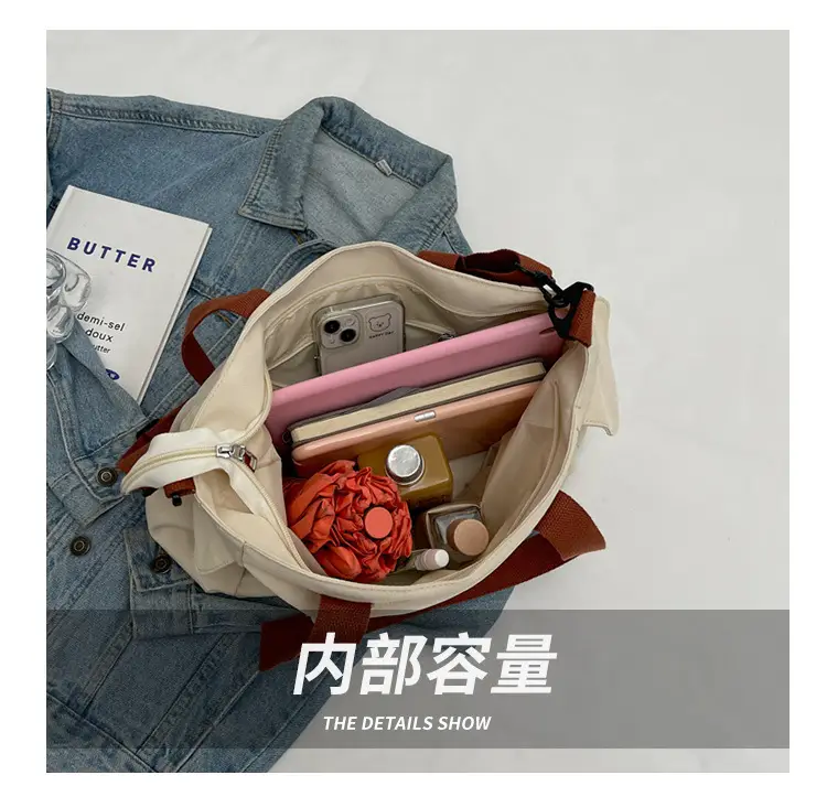 Large Canvas Tote Bag for Women College Student 2025 — feature 8