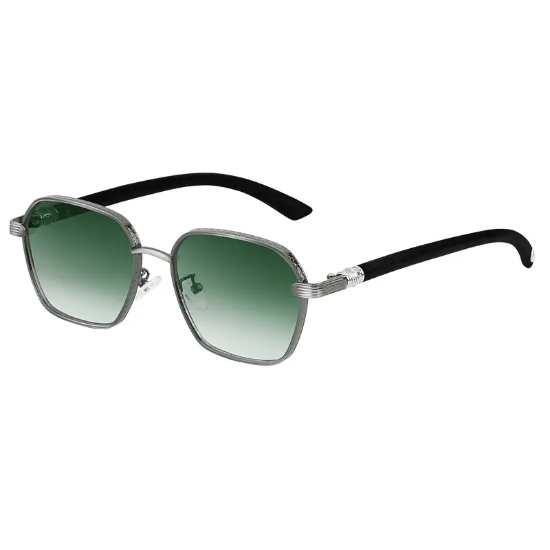 Vintage Men's Blue Sunglasses with Black Frames - Image 12